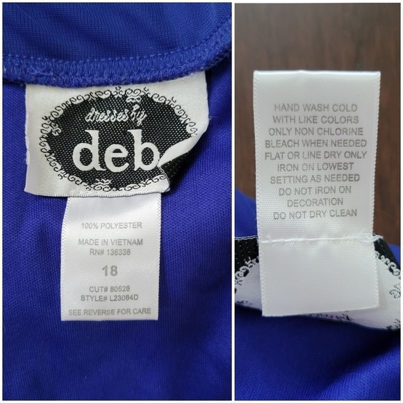 Dresses by Deb Women's Strapless Embellished Evening Maxi Dress Size 18 Blue - Picture 4 of 12